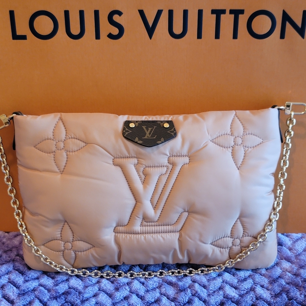 Louis Vuitton Maxi Pillow Multi Pochette Accessories Beige Monogram Econyl Bag